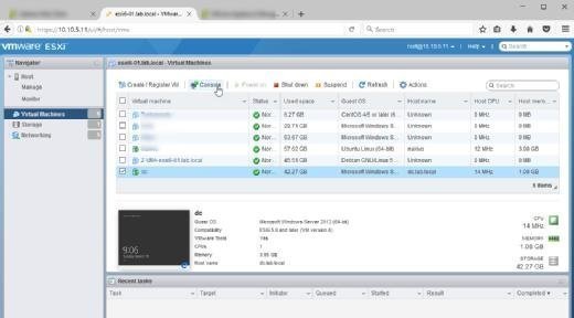VMware Host Client - 1